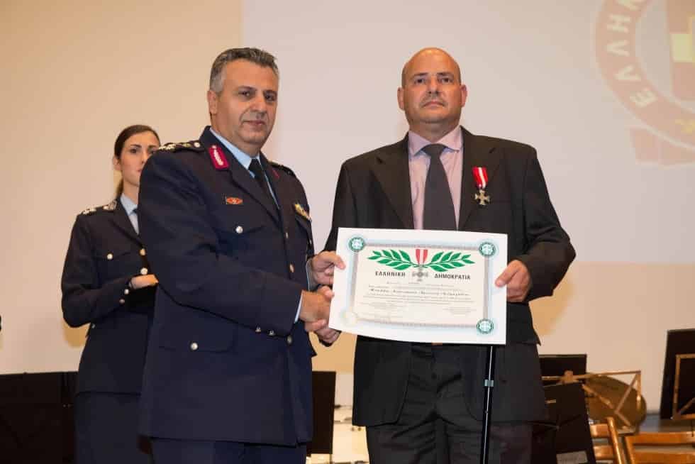 Απονομή Μεταλλίων Αστυνομικού Αριστείου Ανδραγαθίας  την 20-10-2016 