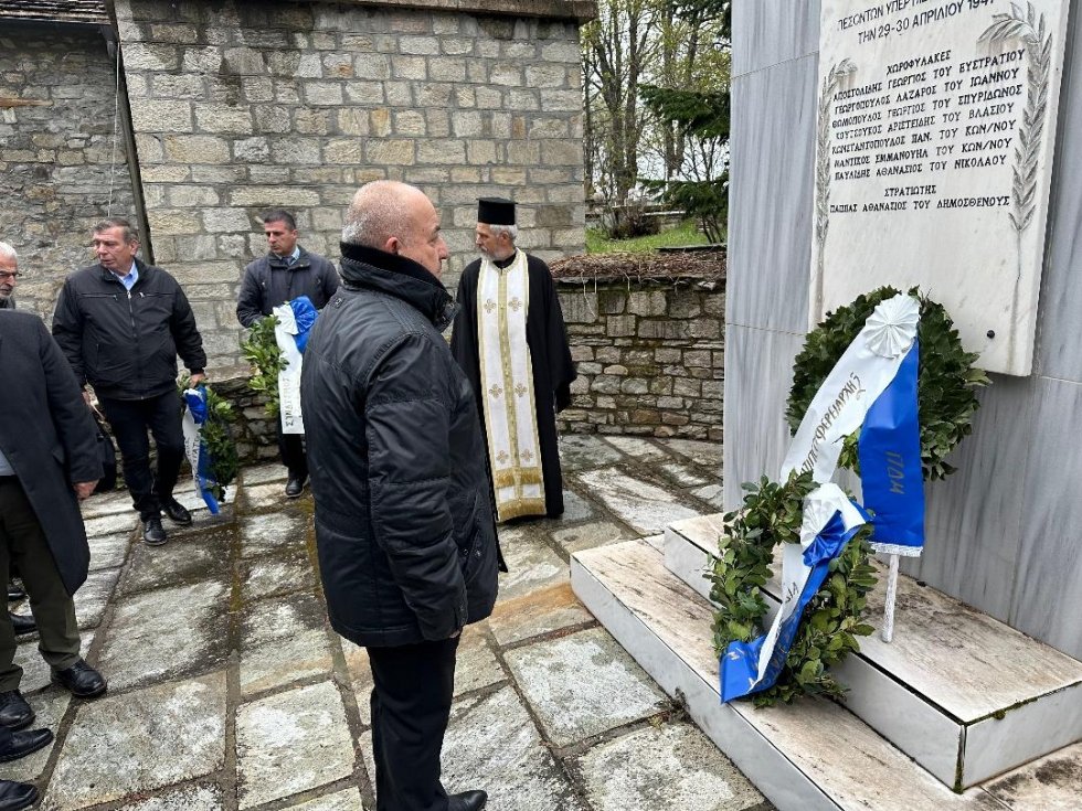 Τελετή μνήμης στο Νυμφαίο Φλώρινας για τους πεσόντες άνδρες της Ελληνικής Χωροφυλακής 