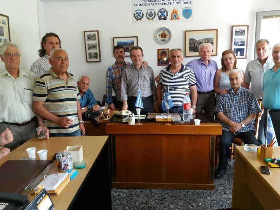 Επίσκεψη μελών του Δ.Σ. της Ομοσπονδίας στο Σύνδεσμο Αποστράτων Αστυνομίας Ηλιούπολης.